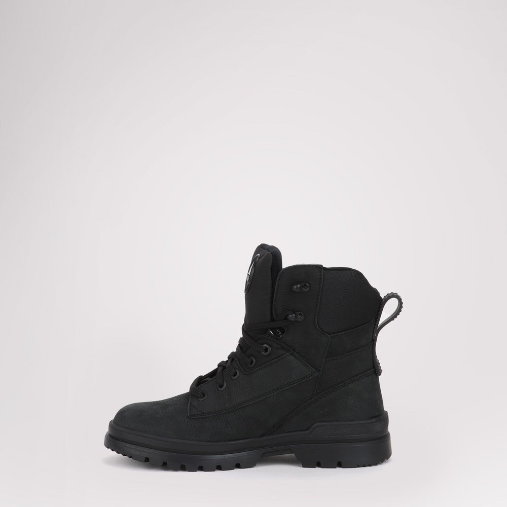 Men's Maddox with Ice grippers - Black Leather||Maddox pour hommes avec crampons - Cuir noir