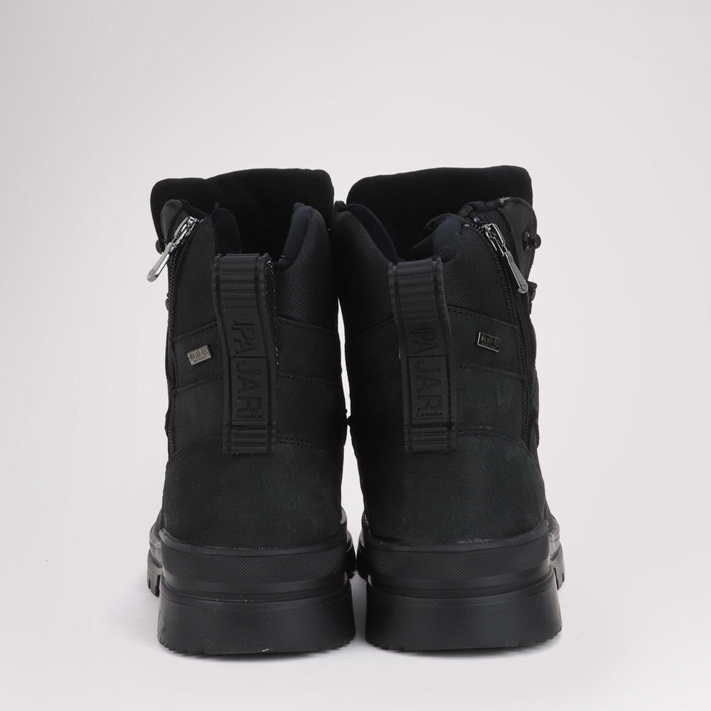 Men's Maddox with Ice grippers - Black Leather||Maddox pour hommes avec crampons - Cuir noir