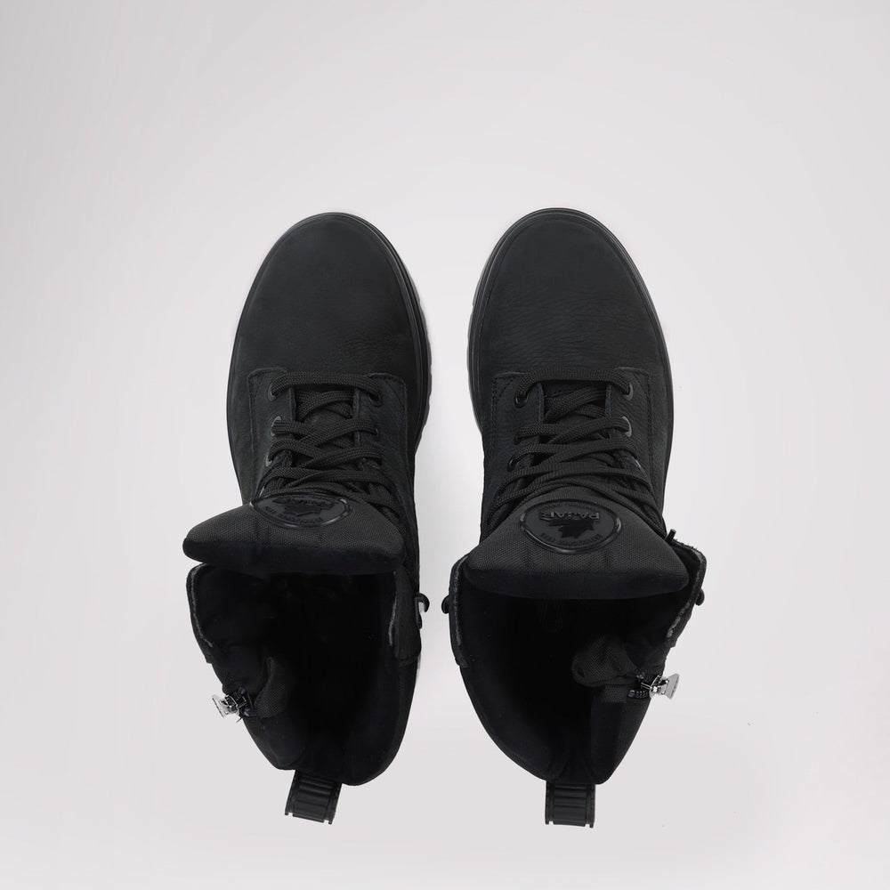 Men's Maddox with Ice grippers - Black Leather||Maddox pour hommes avec crampons - Cuir noir
