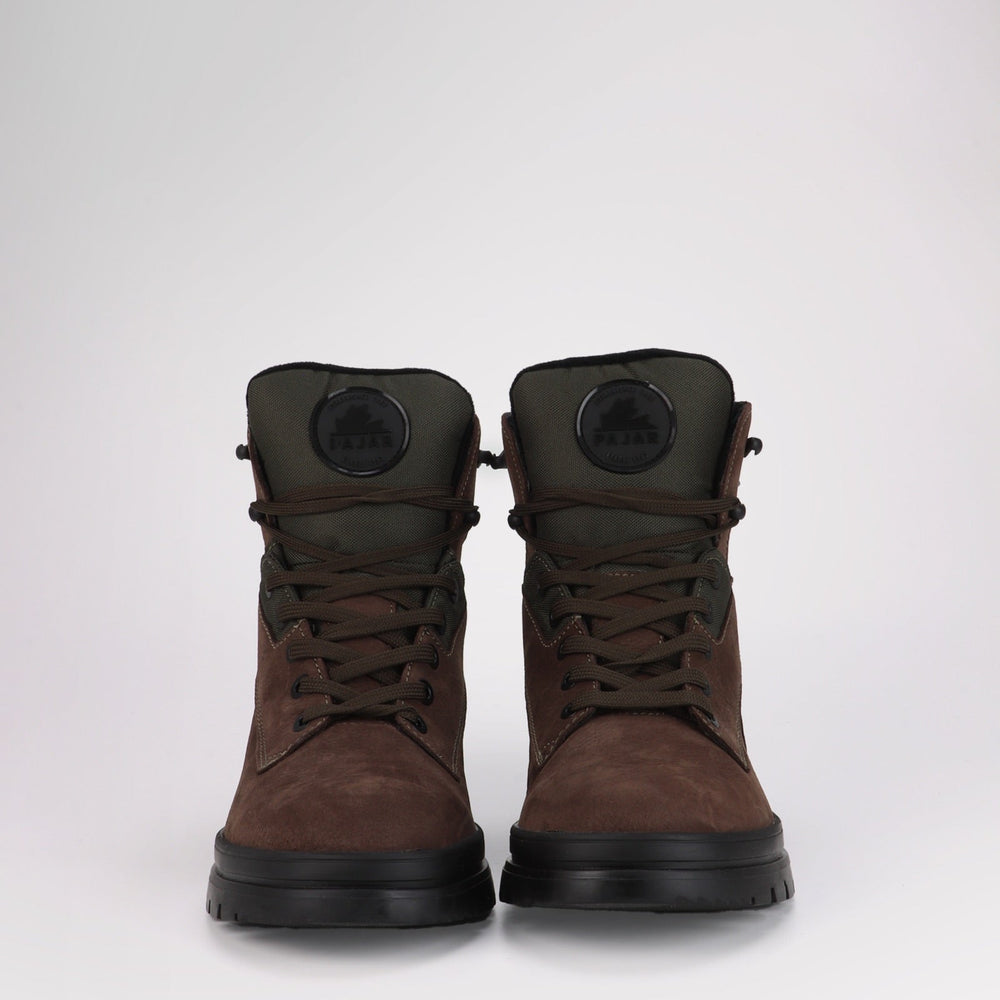 Men's Maddox with Ice grippers - Dark Brown-Military Leather||Maddox pour hommes avec crampons - Cuir brun foncé-militaire