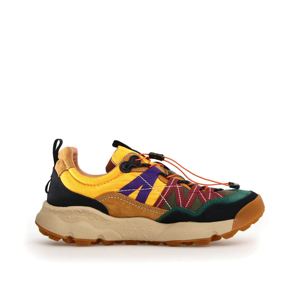 Iwano 2 Uni - Black-Cognac-Yellow Suede/Nylon