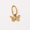 Butterfly Fixed Loop Shoe Charm - Gold||Papillon breloque à chaussures à glisser - Or