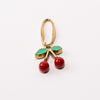 Cherries Fixed Loop Shoe Charm - Gold||Cerises breloque à chaussures à glisser - Or