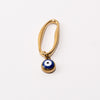 Evil Eye Fixed Loop Shoe Charm - Gold||Mauvais oeil breloque à chaussures à glisser - Or