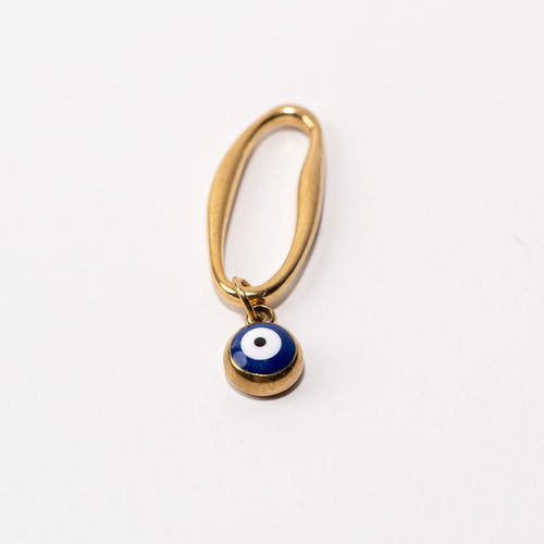 Evil Eye Fixed Loop Shoe Charm - Gold||Mauvais oeil breloque à chaussures à glisser - Or