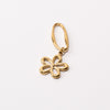 Flower Fixed Loop Shoe Charm - Gold||Fleur breloque à chaussures à glisser - Or