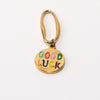Good Luck Fixed Loop Shoe Charm - Gold||Bonne chance breloque à chaussures à glisser - Or