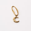 Moon Fixed Loop Shoe Charm - Gold||Lune breloque à chaussures à glisser - Or