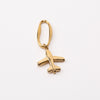 Plane Fixed Loop Shoe Charm - Gold||Avion breloque à chaussures à glisser - Or