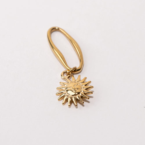 Sun Fixed Loop Shoe Charm - Gold||Soleil breloque à chaussures à glisser - Or