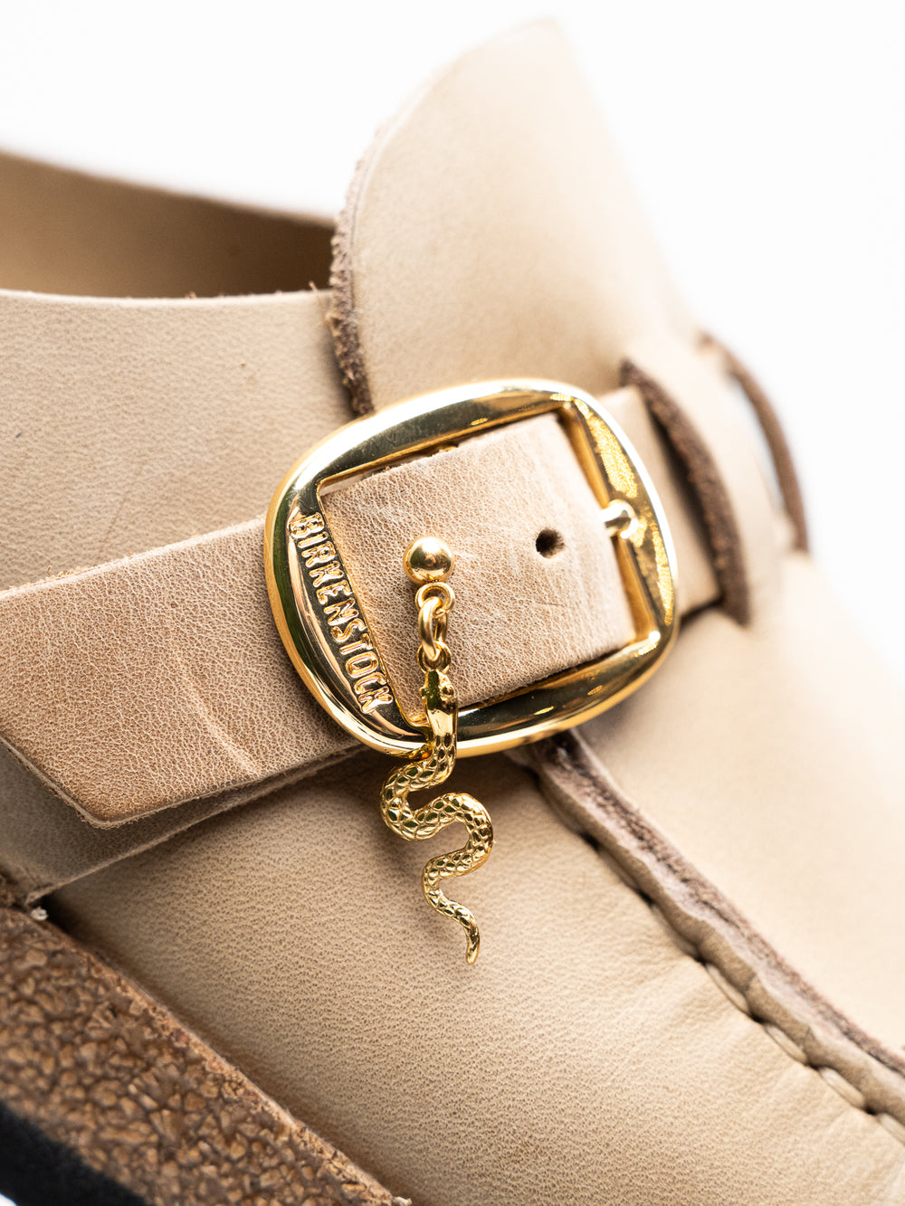 Snake Pendant Shoe Charm - Gold||Serpent breloque à chaussures pendentif - Or
