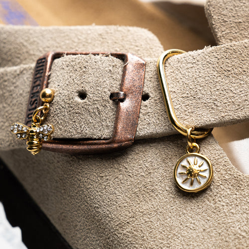 Clover Pendant Shoe Charm - Gold||Trèfle breloque à chaussures pendentif - Or