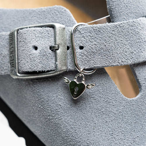 Crown Adjustable Loop Shoe Charm - Silver||Couronne breloque à chaussures ajustable - Argent