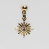 Shinny Star Pendant Shoe Charm - Gold||Étoile brillante breloque à chaussures pendentif - Or