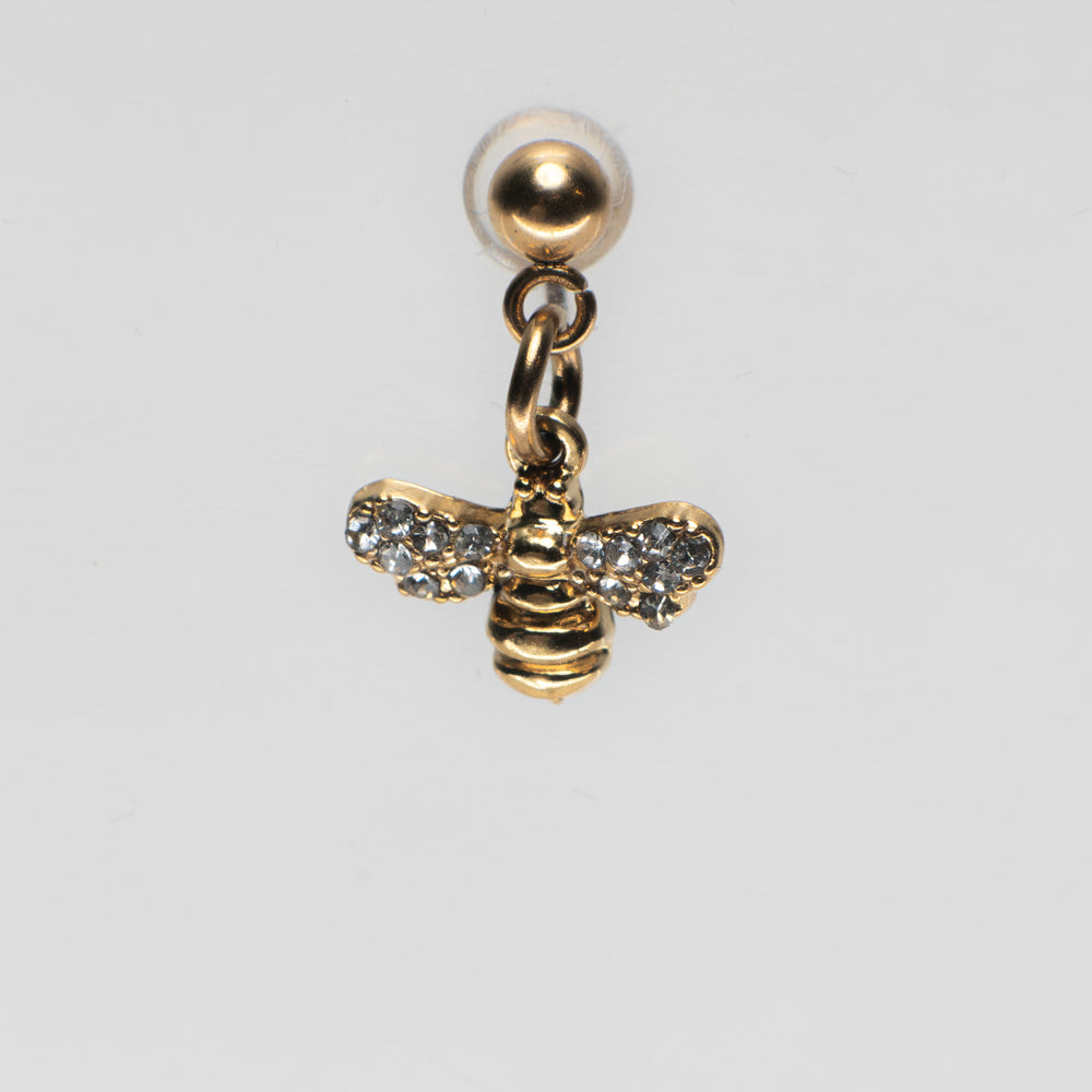 Bee Pendant Shoe Charm - Gold||Abeille breloque à chaussures pendentif - Or