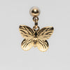 Big Butterfly Pendant Shoe Charm - Gold||Papillon breloque à chaussures pendentif - Or