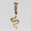 Snake Pendant Shoe Charm - Gold||Serpent breloque à chaussures pendentif - Or