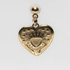 Cool Heart Pendant Shoe Charm - Gold||Coeur breloque à chaussures pendentif - Or