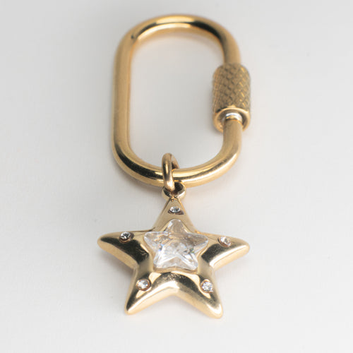Star Adjustable Loop Shoe Charm - Gold||Étoile breloque à chaussures ajustable - Or
