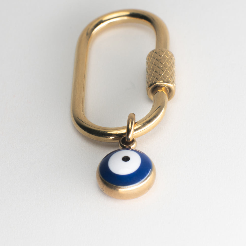 Evil Eye Adjustable Loop Shoe Charm - Gold||Mauvais œil breloque à chaussures ajustable - Or