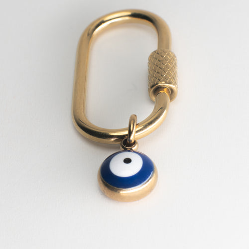 Evil Eye Adjustable Loop Shoe Charm - Gold||Mauvais œil breloque à chaussures ajustable - Or