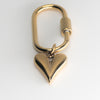 Long Heart Adjustable Loop Shoe Charm - Gold||Coeur breloque à chaussures ajustable - Or