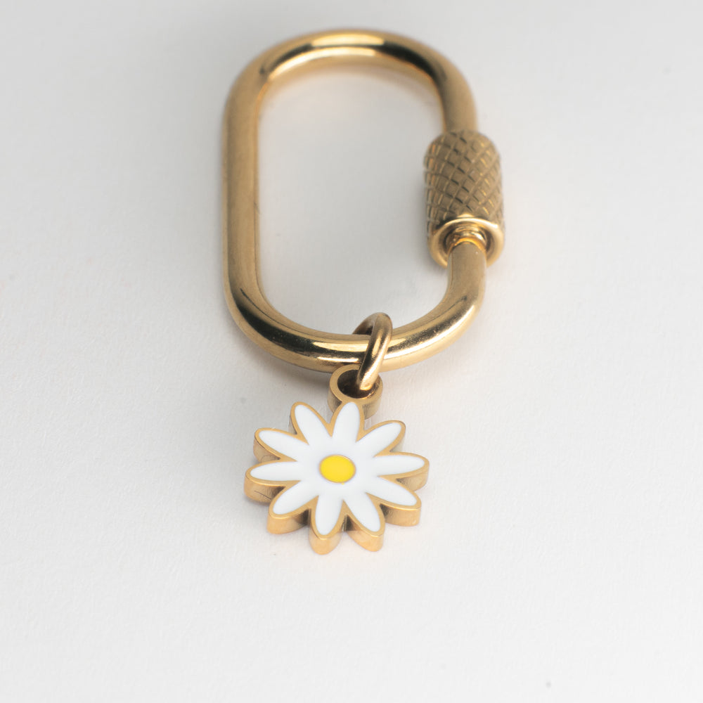 Daisy Adjustable Loop Shoe Charm - Gold||Marguerite breloque à chaussures ajustable - Or