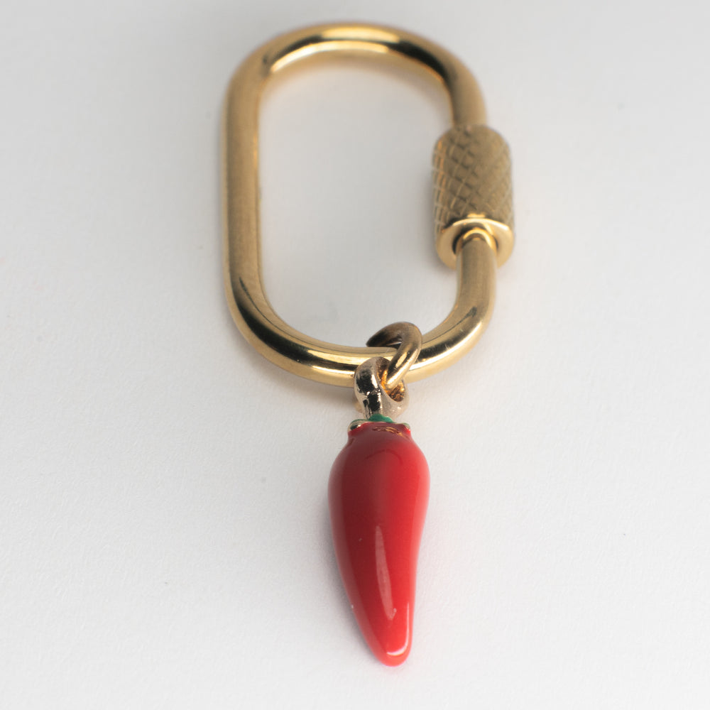 Chili Adjustable Loop Shoe Charm - Gold||Chili breloque à chaussures ajustable - Or