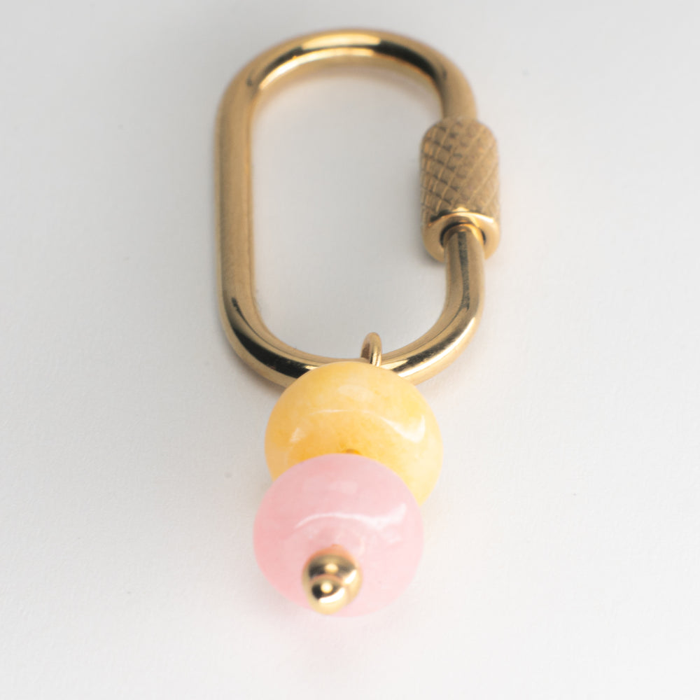 Beads Adjustable Loop Shoe Charm - Gold||Perles breloque à chaussures ajustable - Or