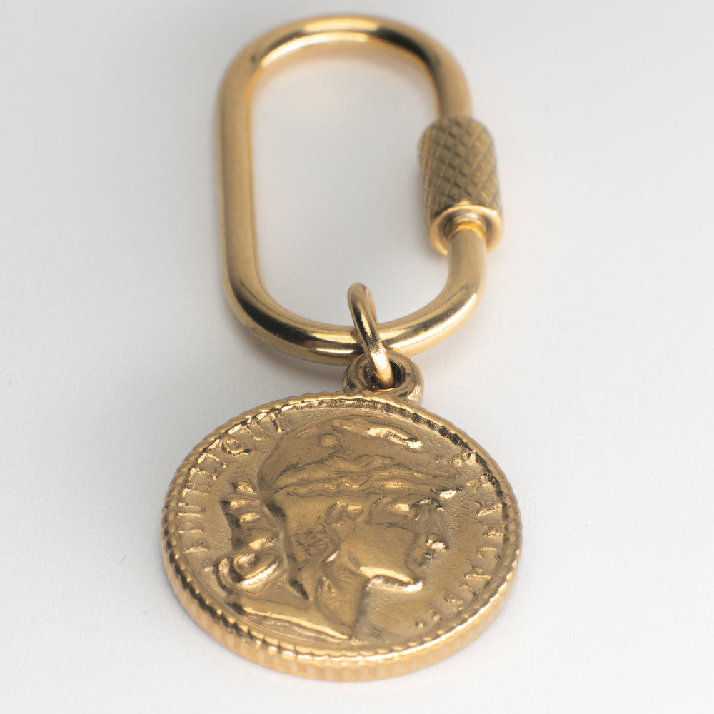 Coin Adjustable Loop Shoe Charm - Gold||Jeton breloque à chaussures ajustable - Or