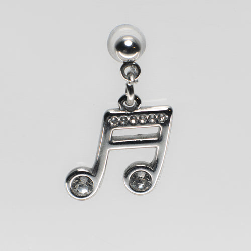 Music Pendant Shoe Charm - Silver||Musique breloque à chaussures pendentif - Argent