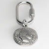 Coin Adjustable Loop Shoe Charm - Silver||Jeton breloque à chaussures ajustable - Argent
