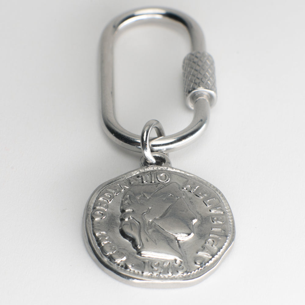 Coin Adjustable Loop Shoe Charm - Silver||Jeton breloque à chaussures ajustable - Argent