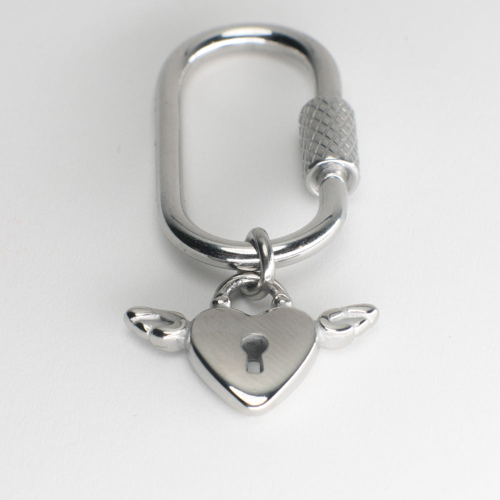 Padlock Adjustable Loop Shoe Charm - Silver||Cadenas breloque à chaussures ajustable - Argent