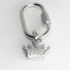 Crown Adjustable Loop Shoe Charm - Silver||Couronne breloque à chaussures ajustable - Argent