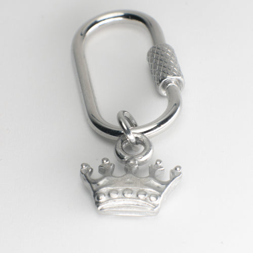 Crown Adjustable Loop Shoe Charm - Silver||Couronne breloque à chaussures ajustable - Argent