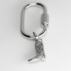 Cowboy Boot Adjustable Loop Shoe Charm - Silver||Botte de cowboy breloque à chaussures ajustable - Argent