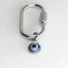 Evil Eye Adjustable Loop Shoe Charm - Silver||Mauvais Oeil breloque à chaussures ajustable - Argent