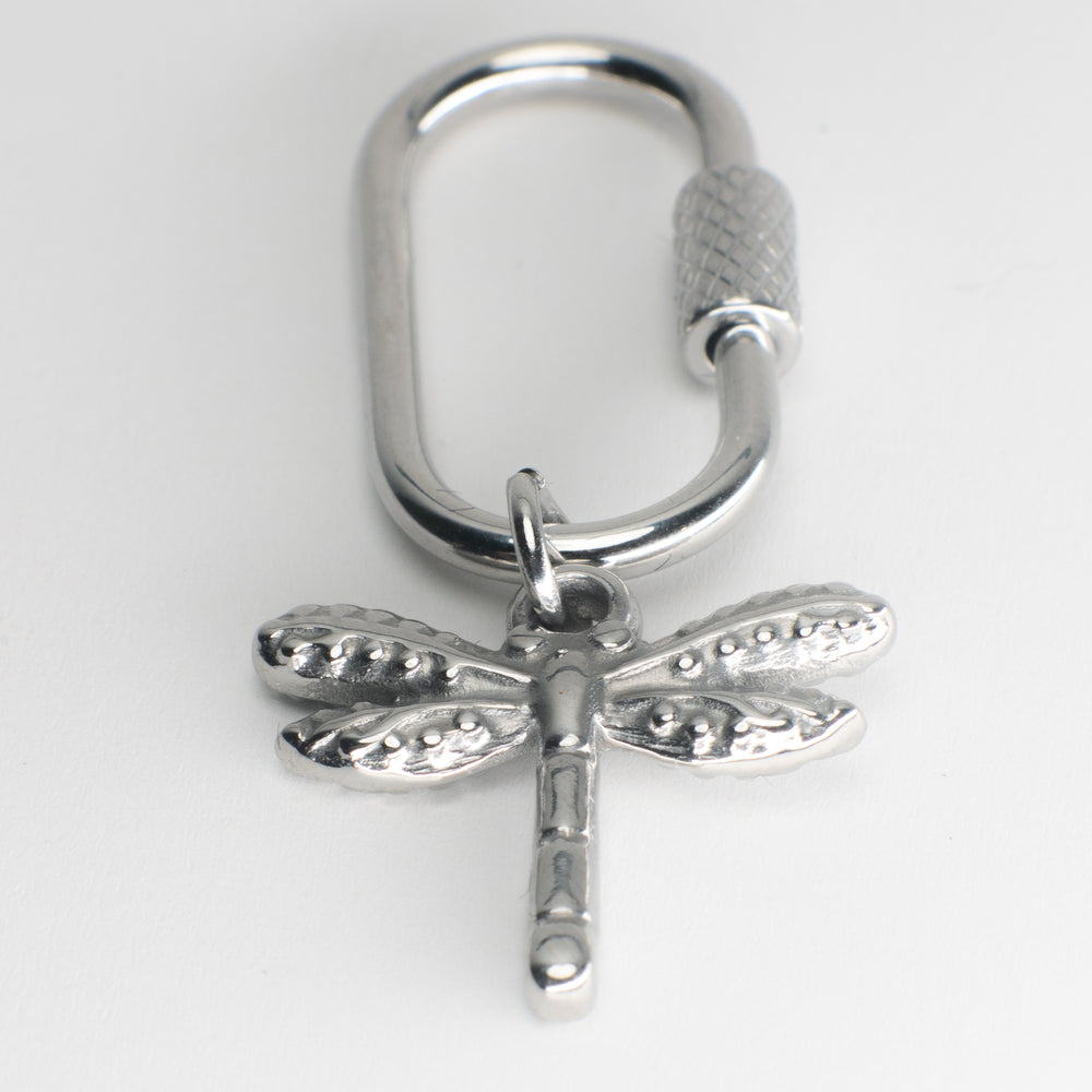Dragonfly Adjustable Loop Shoe Charm - Silver||Libellule breloque à chaussures ajustable - Argent