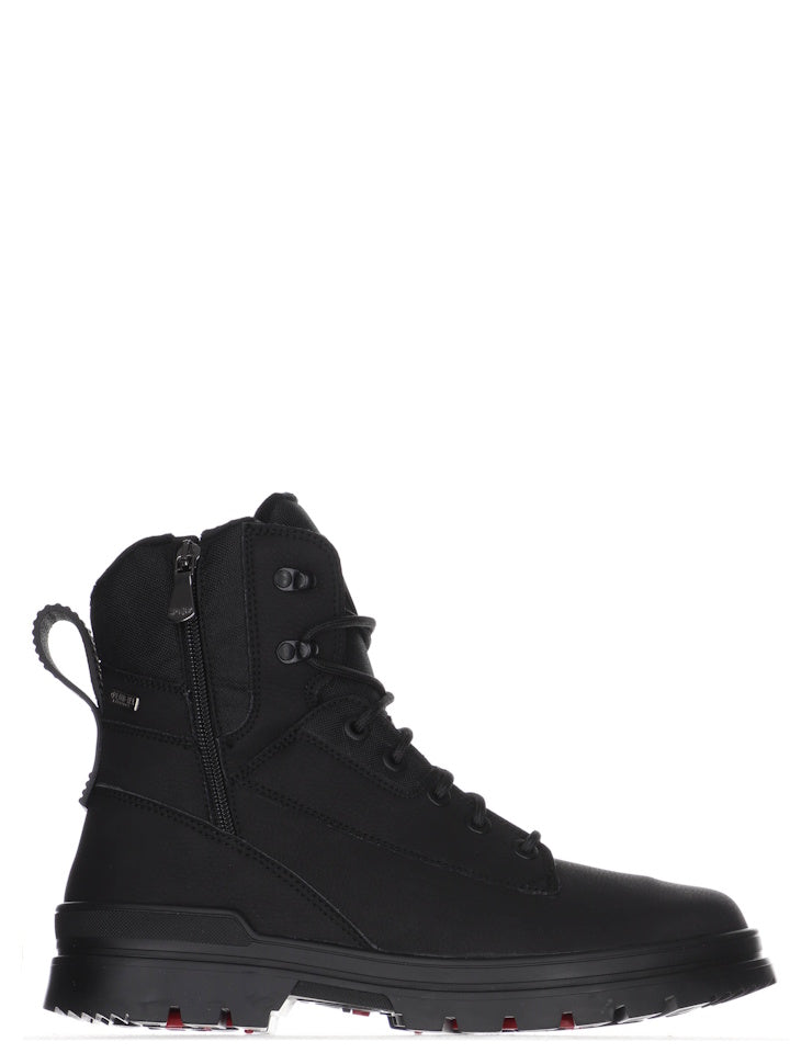 Men's Maddox with Ice grippers - Black Leather||Maddox pour hommes avec crampons amovibles - Cuir noir