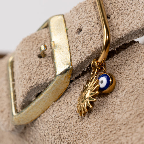 Sun Adjustable Loop Shoe Charm - Gold||Soleil breloque à chaussures ajustable - Or