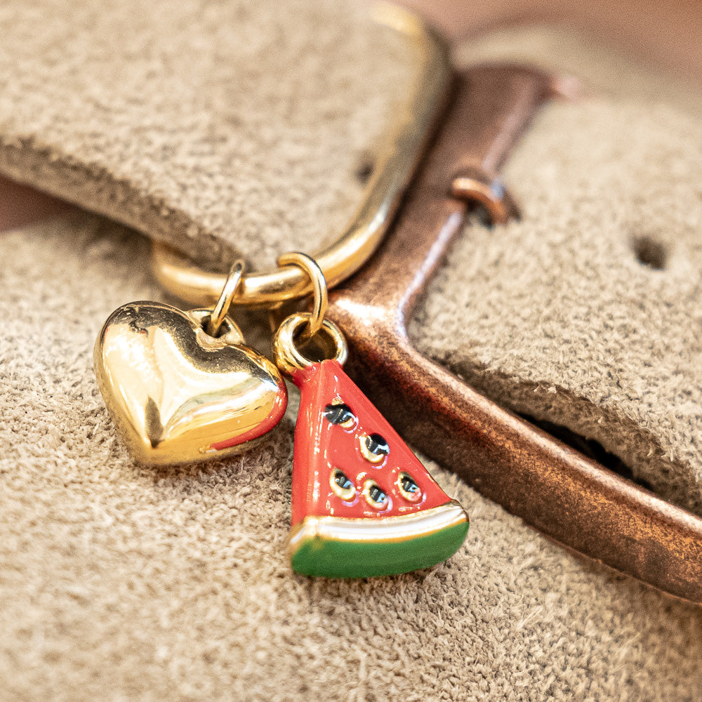 Good Luck Adjustable Loop Shoe Charm - Gold||Bonne chance breloque à chaussures ajustable - Or