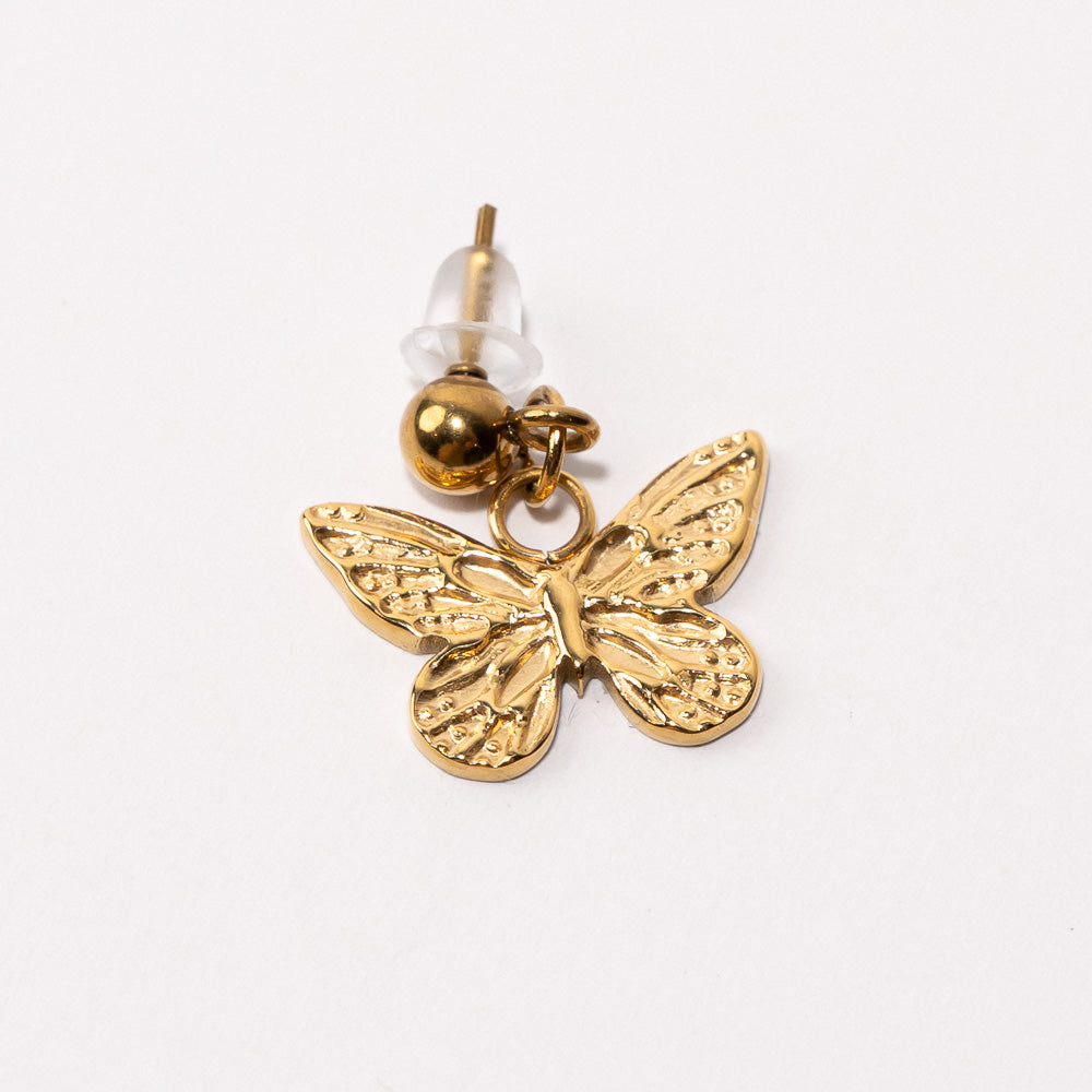 Butterfly Pendant Shoe Charm - Gold||Papillon breloque à chaussures pendentif - Or