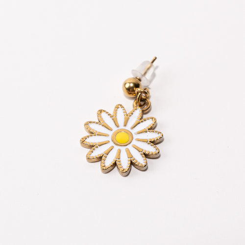 Daisy Pendant Shoe Charm - Gold||Marguerite breloque à chaussures pendentif - Or