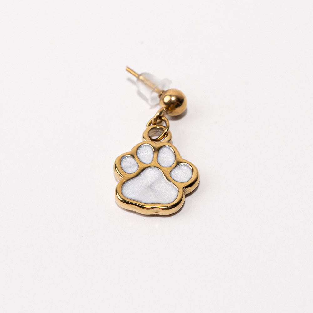 Paw Pendant Shoe Charm - Gold||Empreinte breloque à chaussures pendentif - Or