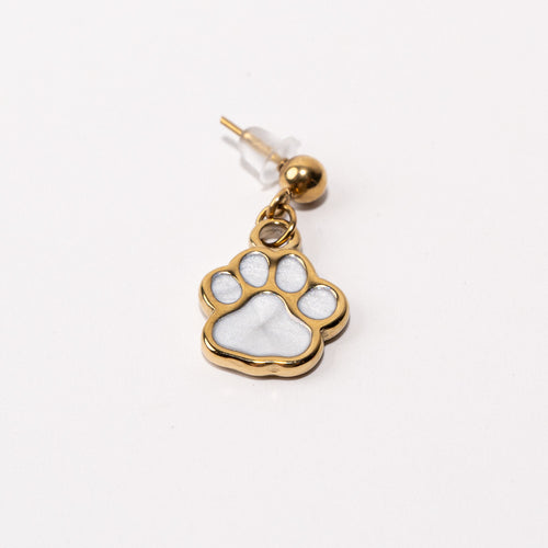 Paw Pendant Shoe Charm - Gold||Empreinte breloque à chaussures pendentif - Or