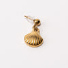 Seashell Pendant Shoe Charm - Gold||Coquillage breloque à chaussures pendentif - Or