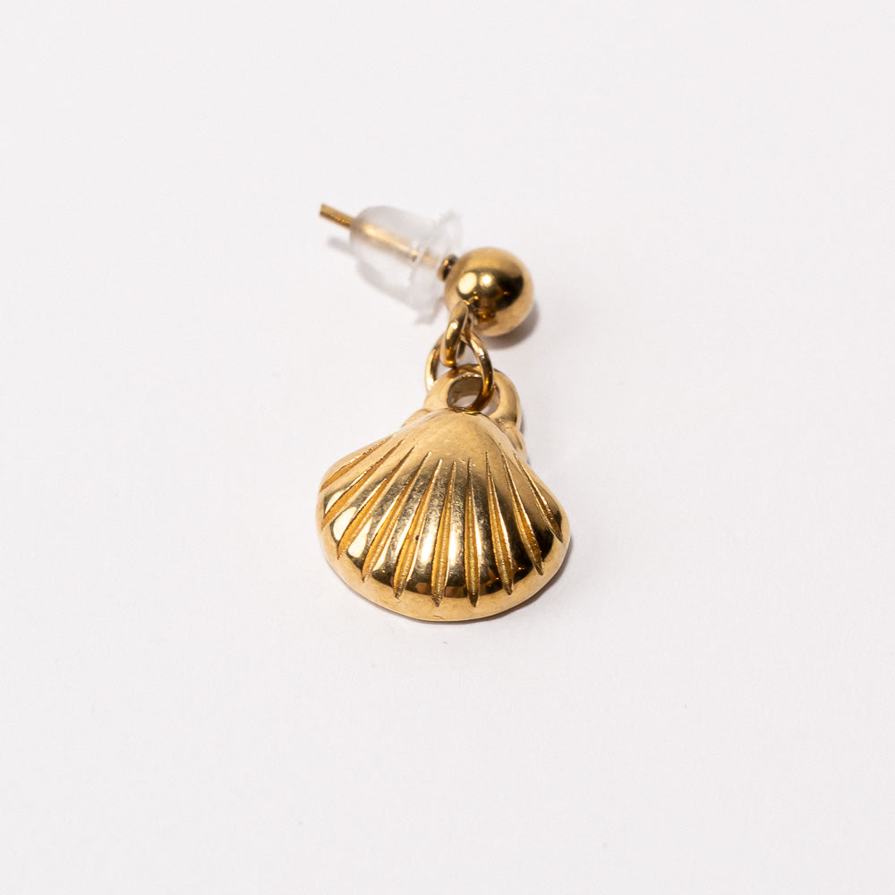 Seashell Pendant Shoe Charm - Gold||Coquillage breloque à chaussures pendentif - Or