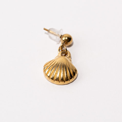 Seashell Pendant Shoe Charm - Gold||Coquillage breloque à chaussures pendentif - Or