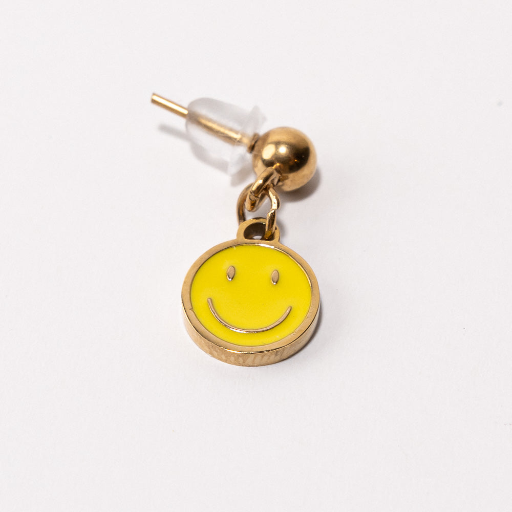 Smiley Pendant Shoe Charm - Gold||Sourire breloque à chaussures pendentif - Or